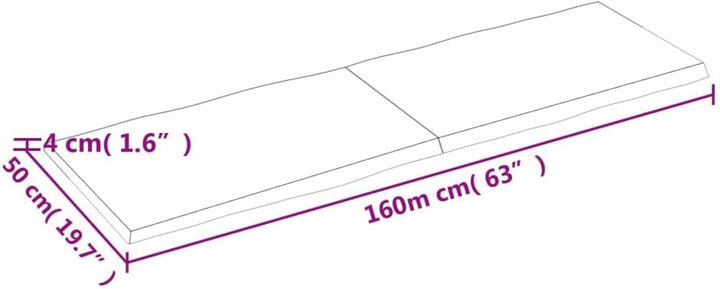 vidaXL Tischplatte, Holzplatte für Tisch Esstisch Couchtisch, Massivholzplatte Handgefertigt mit Bau