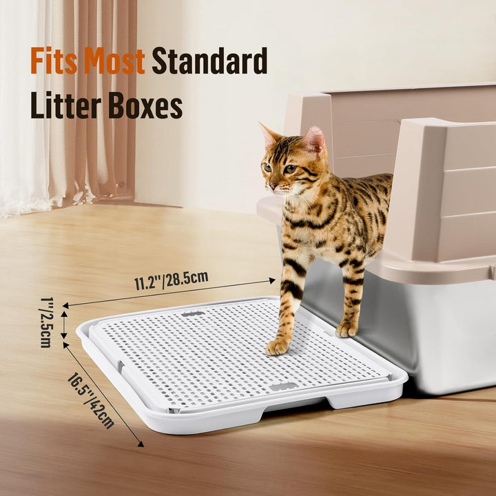 grosse Katzentoilette Rampe Matte, 42x30CM Katzentreppe, Katzenstreu Catcher für automatische selbst