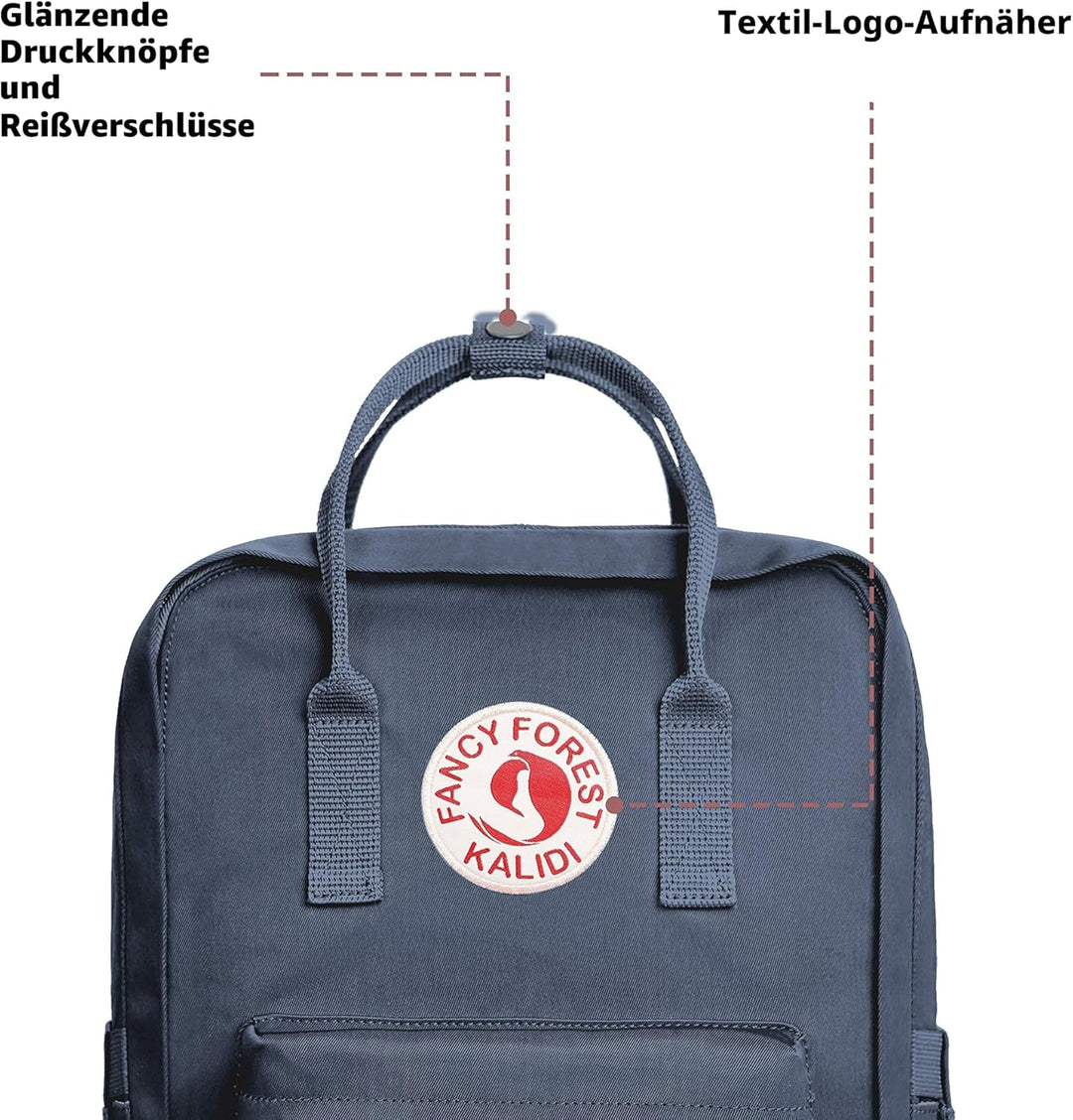 KALIDI Rucksack/Daypack Rucksack Mädchen Jungen & Kinder Damen Herren Schulrucksack mit laptopfach f