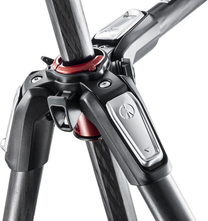 Manfrotto 055XPRO Carbon-Stativ mit 3 Segmenten – Leichtes Reise-Stativ für DSLR & spiegellose Kamer