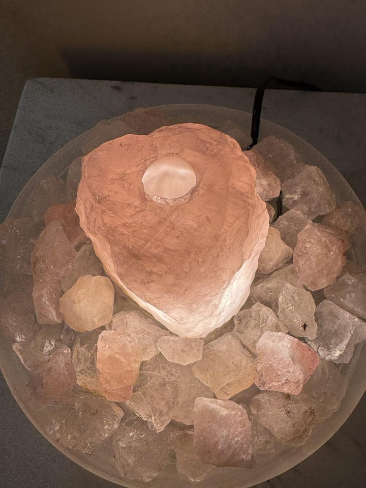 Zimmerbrunnen Leticia Rosenquarz (Schalenfarbe: Rosa)
