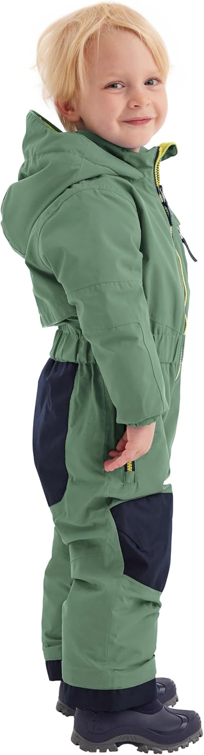 Killtec Unisex Fisw 31 Mns Onpc Skioverall/Schneeanzug mit Kapuze, wasserdicht 122-128 waldgrün, 122