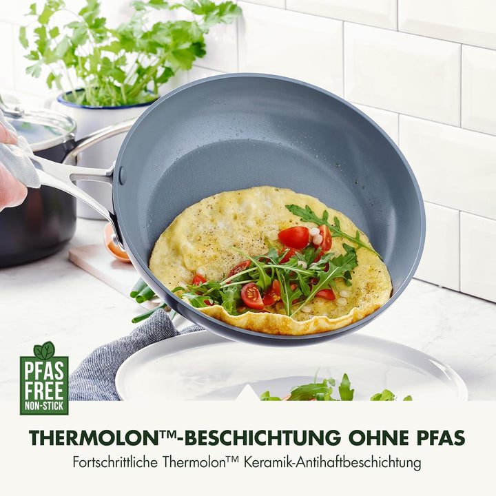 GreenPan Valencia Pro Harteloxierte Gesunde Keramik Anti-Stick 26 cm & 30 cm Bratpfannen-Set, PFAS-f