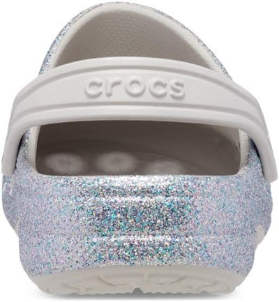 Crocs Unisex Kinder Baya Clog T Holzschuh 19/20 EU Glitter Silver, 19/20 EU Glitter Silver