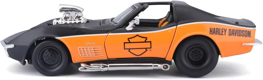 Bauer Spielwaren 532193 Maisto Harley-Davidson 1970 Chevy Corvette Druckguss-Fahrzeug Chevrolet Mode