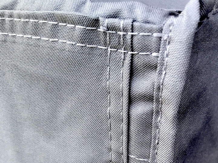 QUICK STAR Gitterbox Abdeckung 125x85x50cm Grau Schutzhaube Abdeckplane Staubschutz Palettenmöbel