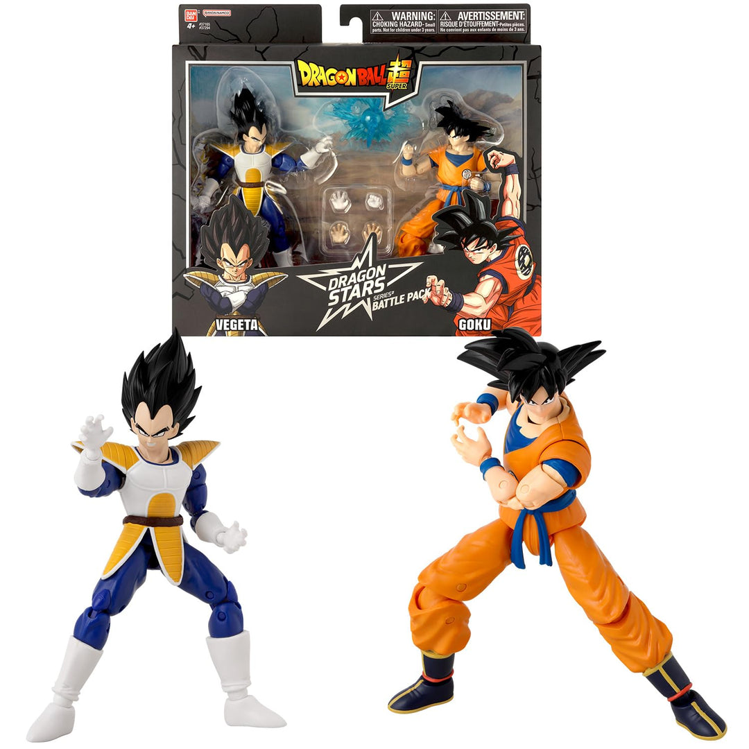 BANDAI – Dragon Ball Super – Dragon Stars Figuren 17 cm – Battle Pack – Vegeta vs Goku – Offizielle