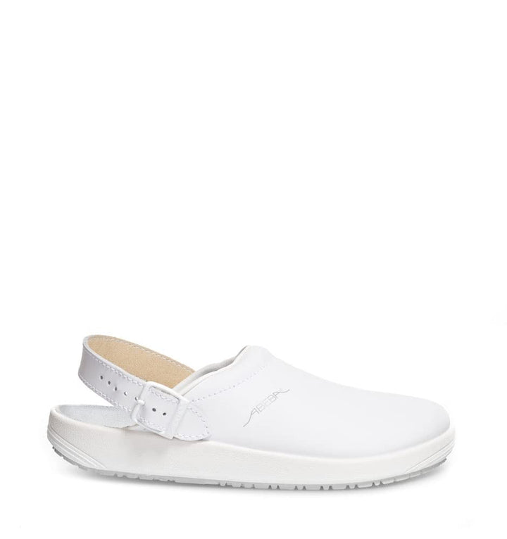 ,Abeba Clog 9200 - rubber Glattleder weiss, zertifiziert, 36 36 EU, 36 EU