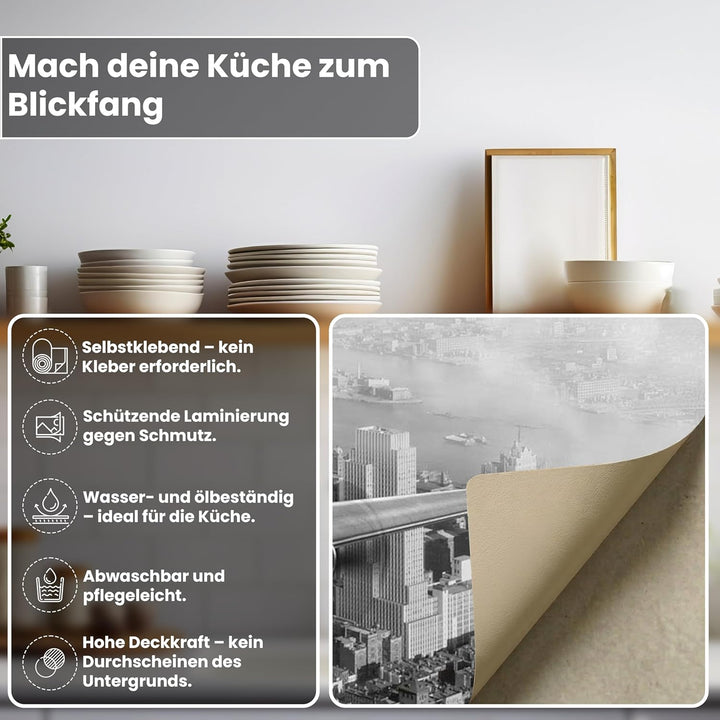 Dimex Küchenrückwand Folie selbstklebend Flugzeug | Klebefolie - Dekofolie - Spritzschutz für Küche