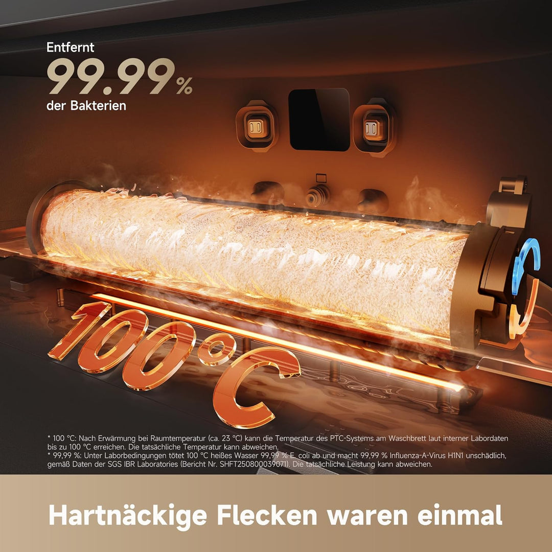 dreame Aqua10 Roller-Saugroboter mit AquaRoll-Wischer, Teppichschutz-Rollenabdeckung, 6 cm Hindernis