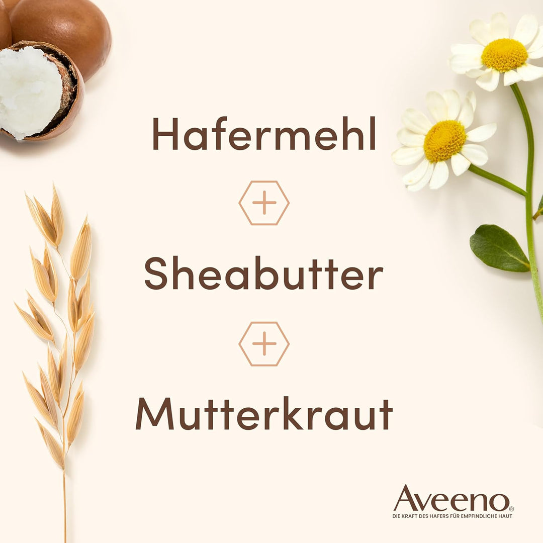 Aveeno CALM+RESTORE Nachtcreme – beruhigende Pflege mit Hafer und Sheabutter für empfindliche Haut,