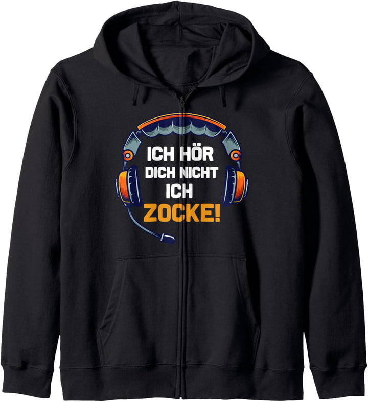 Ich Hör Dich Nicht Ich Zocke Geschenk Für Gamer Spieler Kapuzenjacke