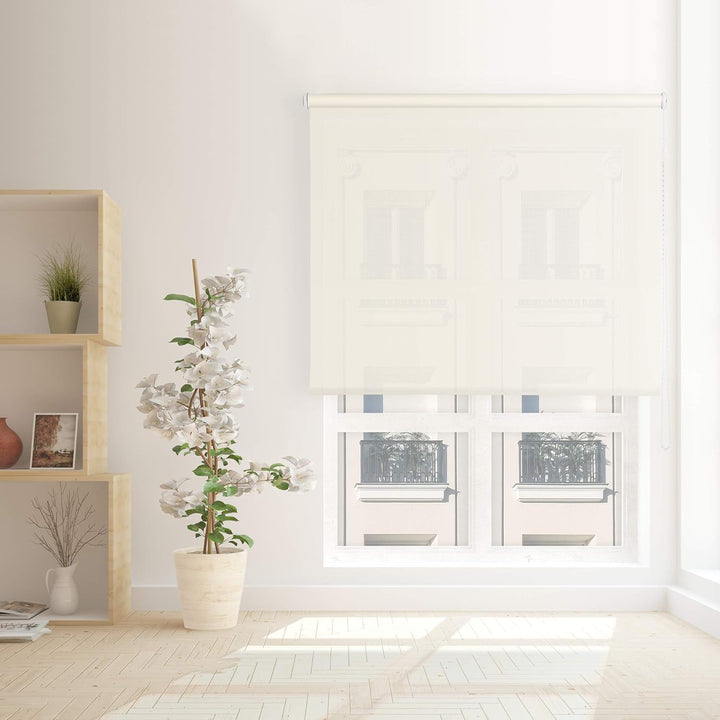 VIEWTEX - Decoscreen Rollo Leinen weiss 75 x 190 cm
