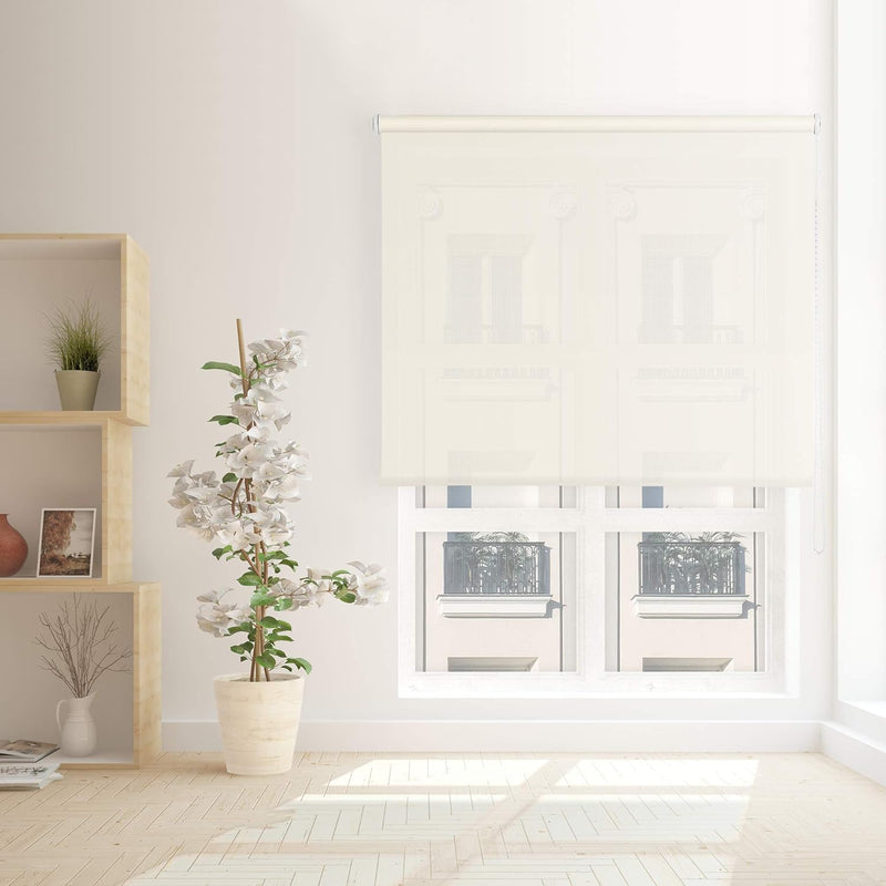 VIEWTEX - Decoscreen Rollo Leinen weiss 75 x 190 cm