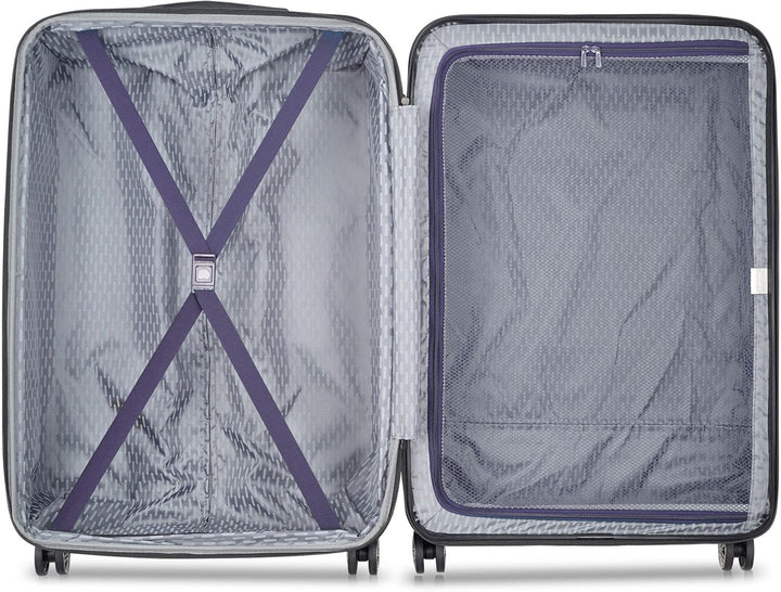Delsey Paris - Air Armour – Langer Koffer, starr, ausziehbar – 4 doppelte Räder – 77 x 51 x 30 cm –