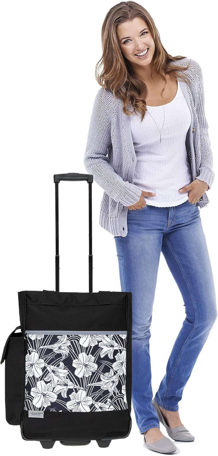 Alessandro Einkaufsroller EInkaufsroller Shoppingtrolley Einkaufstrolley (12895 Black