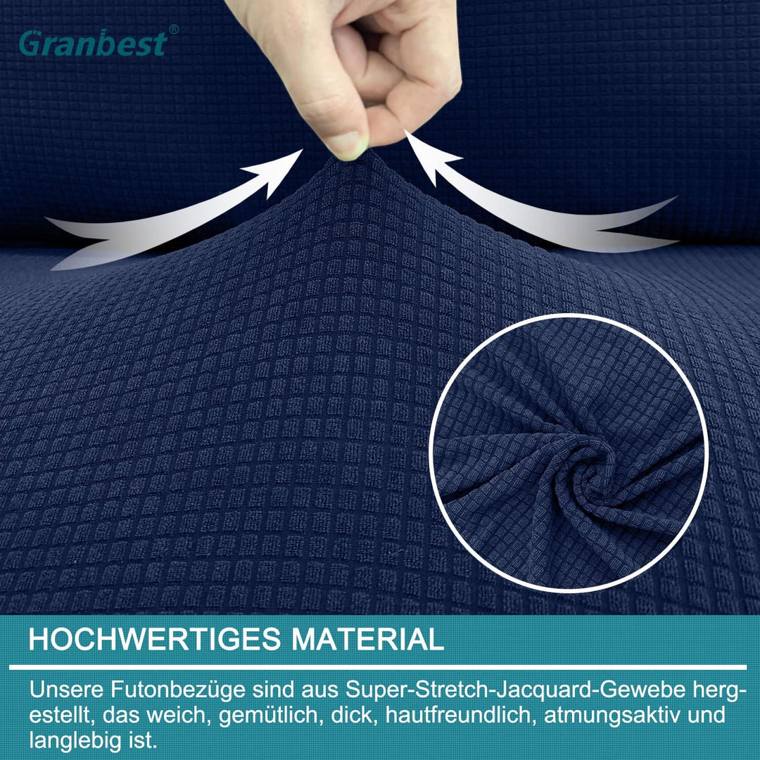 Granbest wasserdichte Armlose Futon Abdeckung, Hoher Stretch Futon Schutz für Faltendes Schlafsofa A