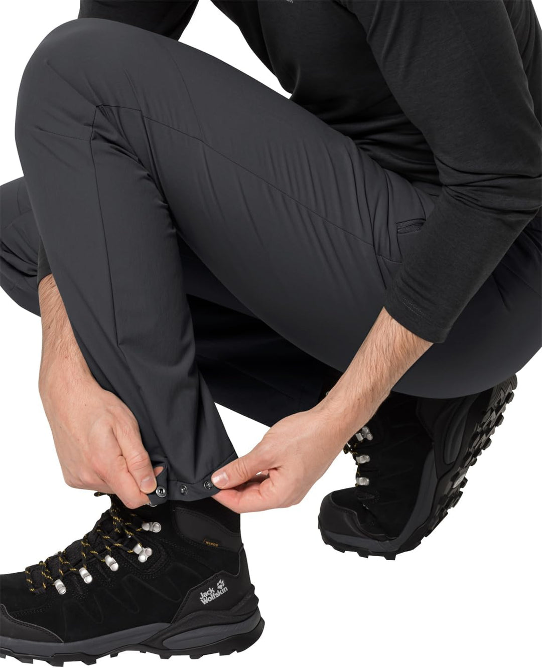 Jack Wolfskin Herren Wanderhose Holdsteig Pants M 46 Schwarz, 46 Schwarz