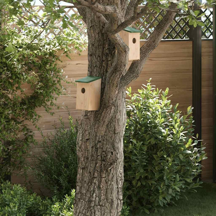 vidaXL 4 x Kiefernholz, Nistkasten, Vogelhaus, Garten, Hof, Aussenbereich, 4