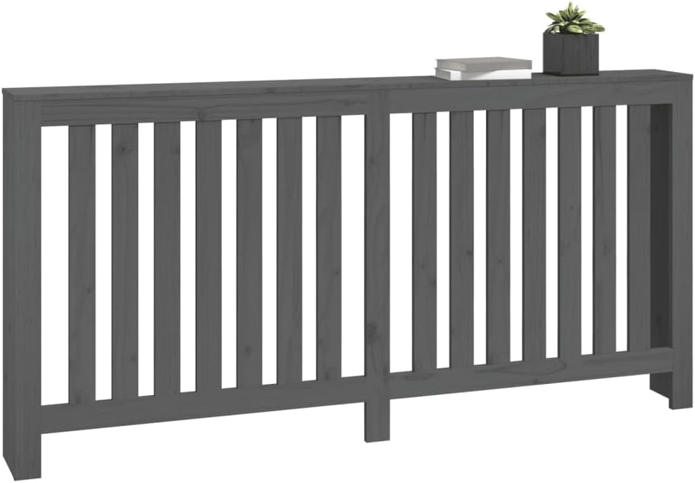 Heizkörperverkleidung 169x19x84 cm Heizung Heizkörper Abdeckung Praktische Ablage Heizungsabdeckung