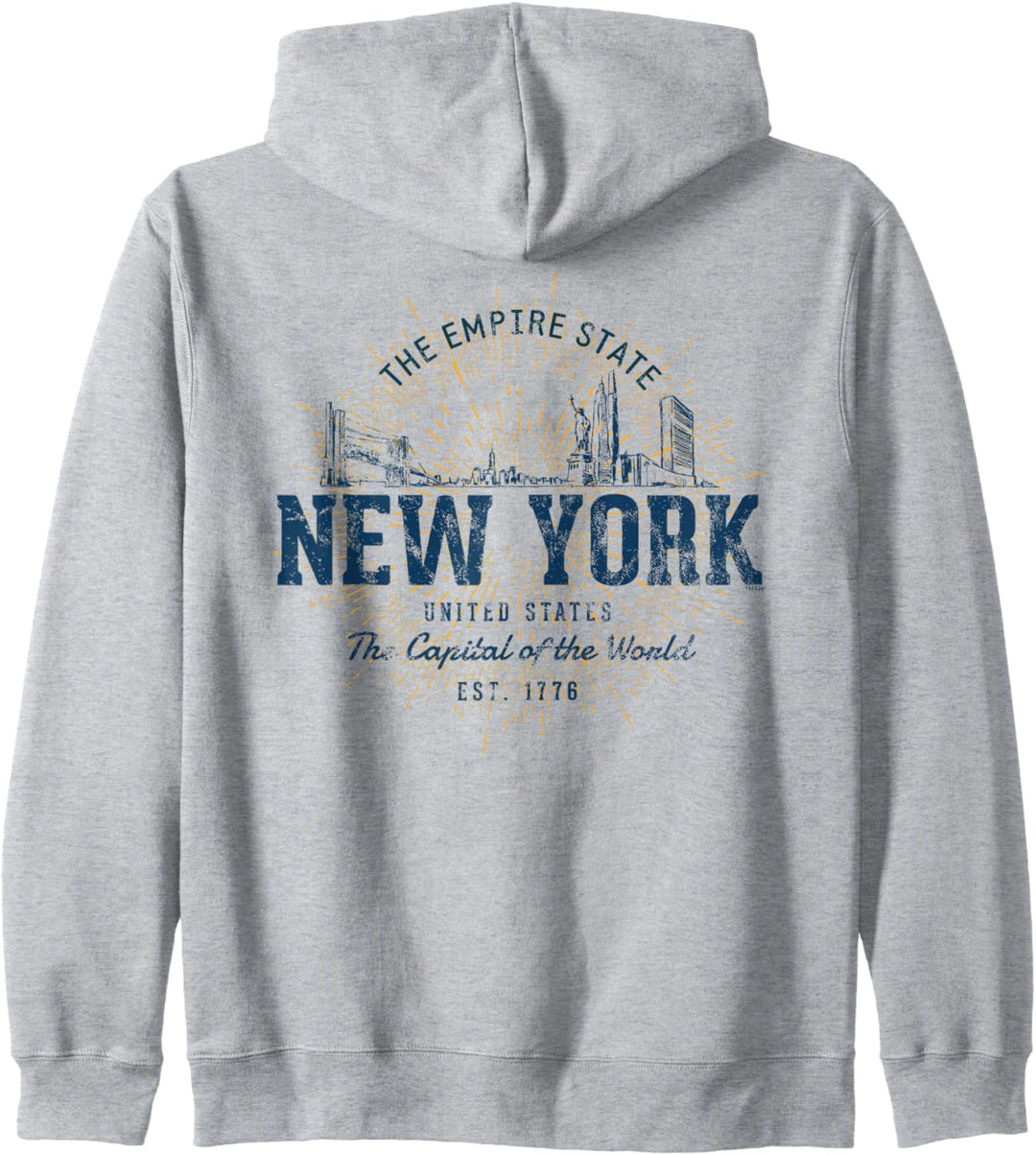 Vereinigte Staaten Retro Stil Vintage New York Kapuzenjacke