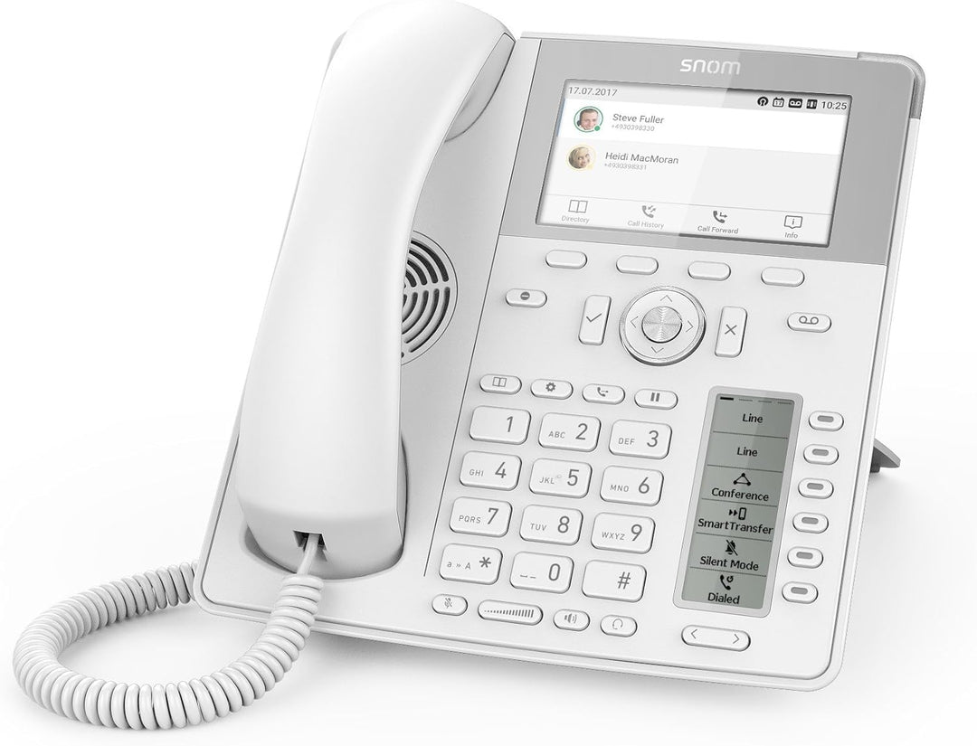 Snom D785 IP Telefon, SIP Tischtelefon Farbe + SmartScreen, 12 SIP-Identitäten, Sensorhakenschalter,