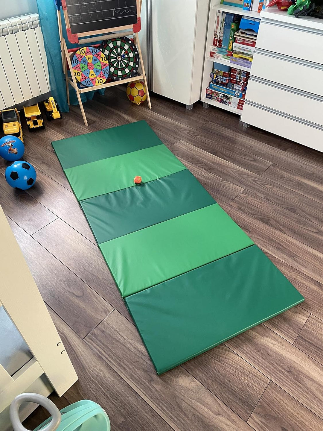PLUFSIG Faltbare Gymnastikmatte, 78x185 cm Grün, Grün