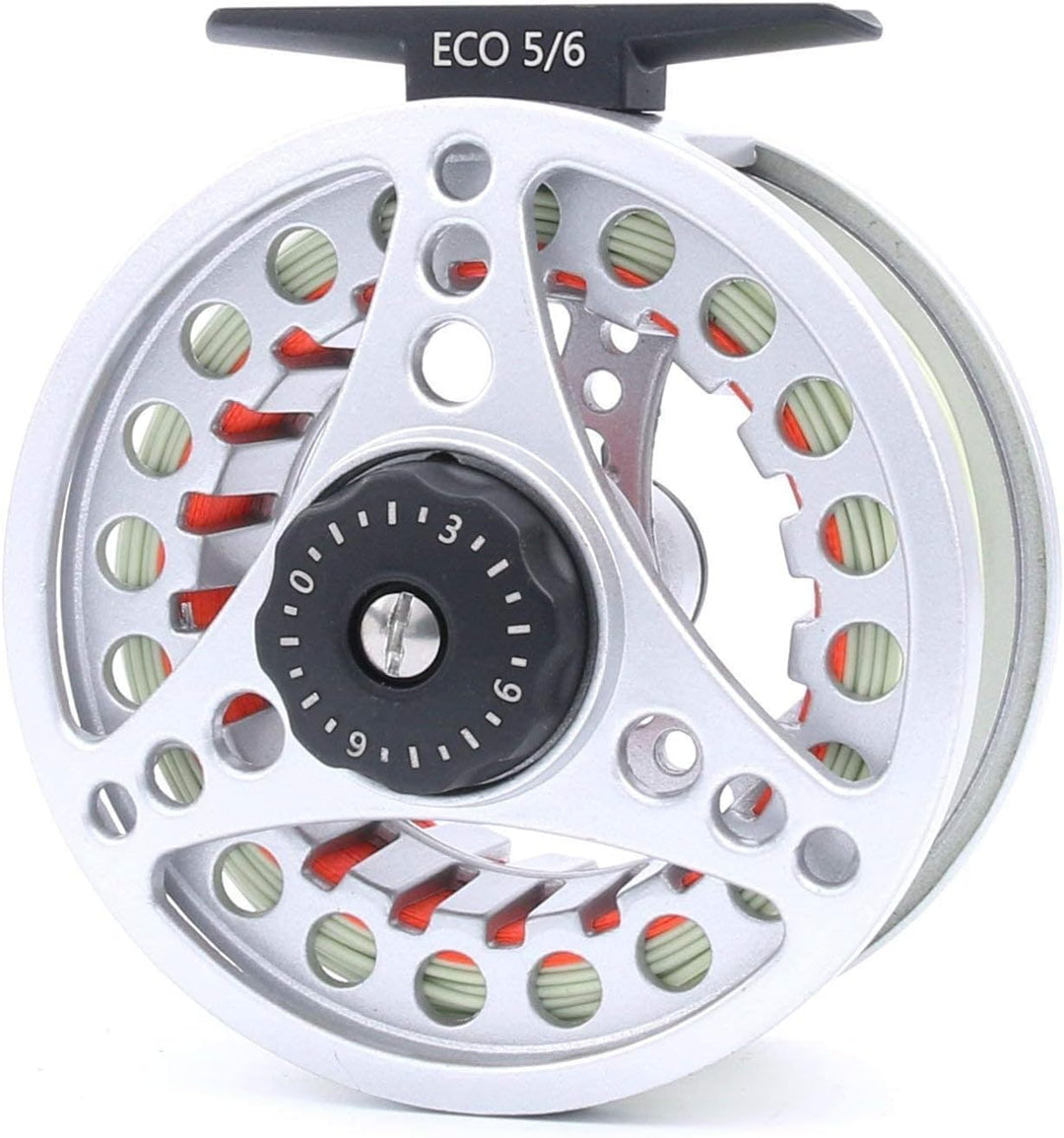 MAXIMUMCATCH ECO Serie Fliegenrolle grosser Spulenkern mit Druckguss-Aluminum-Körper Fliegenfischen