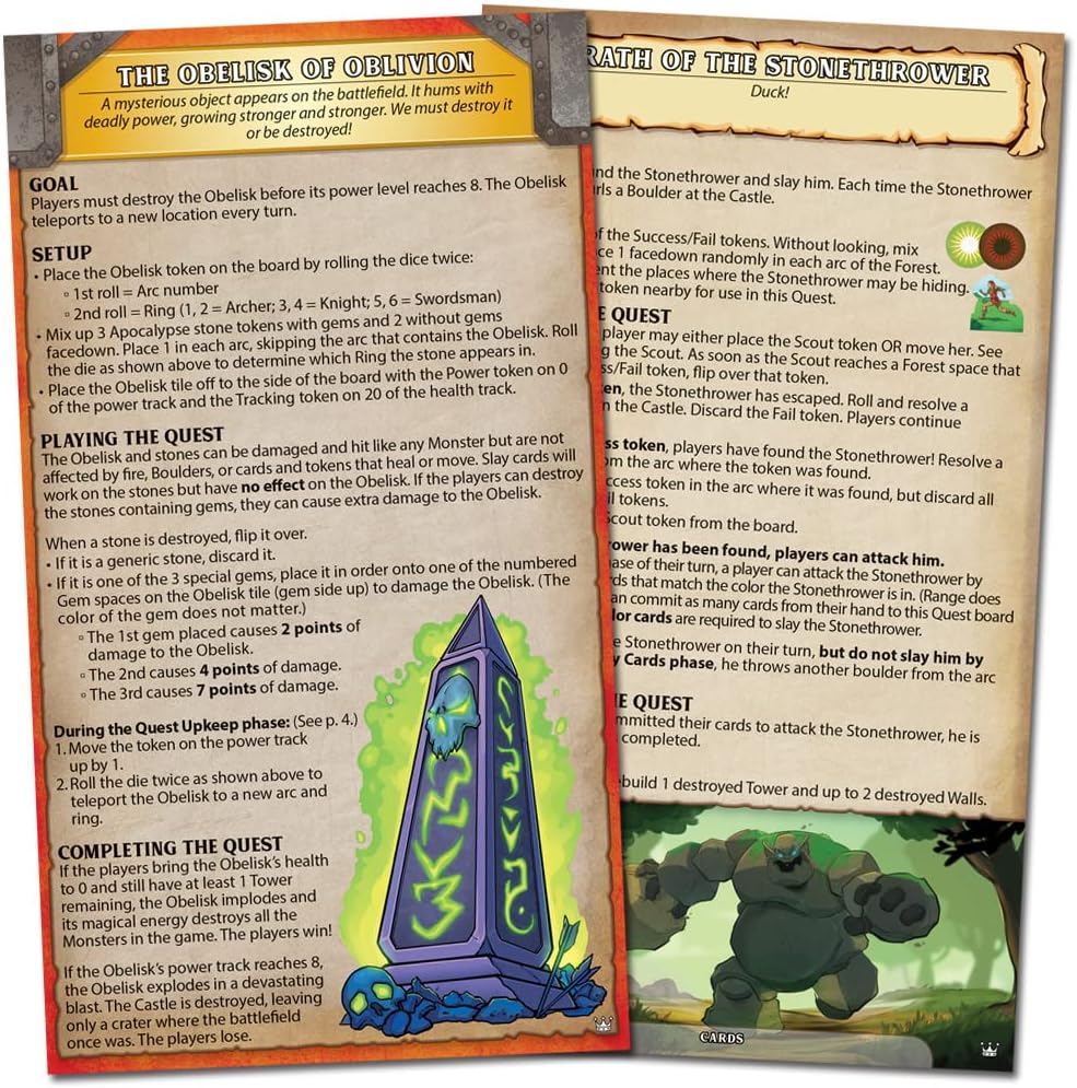 Fireside Games | Castle Panic Crowns and Quests Erweiterung | Brettspiel | ab 8 Jahren | 1-6 Spieler