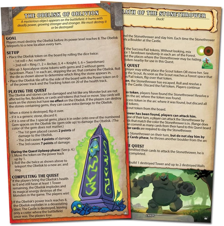 Fireside Games | Castle Panic Crowns and Quests Erweiterung | Brettspiel | ab 8 Jahren | 1-6 Spieler