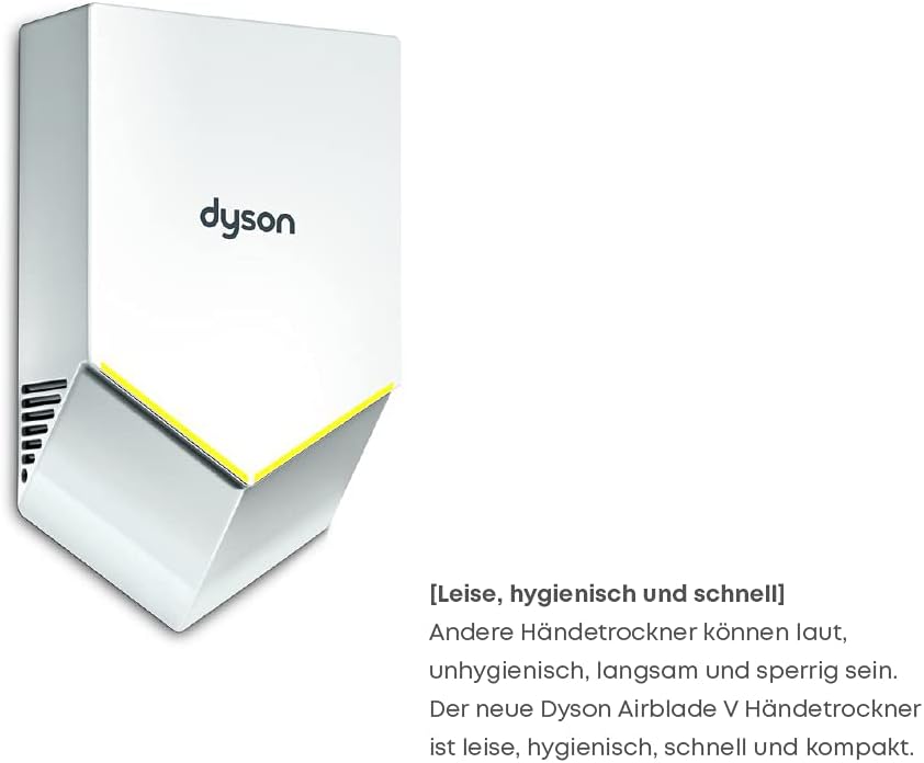 Dyson Airblade™ - HU02 White - Plug&Play aus Polycarbonat, Luft Klinge V elektrischer Handtrockner z