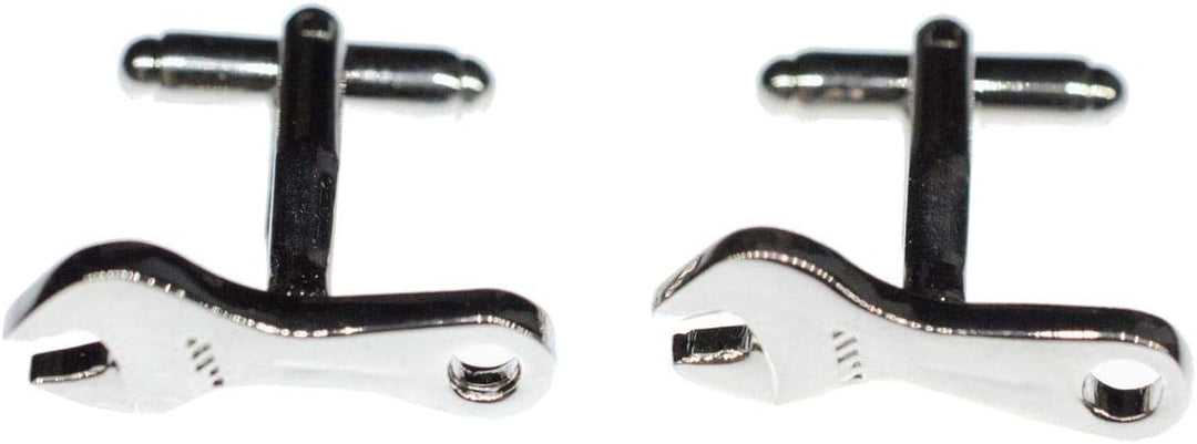 Miniblings Schraubenschlüssel Maulschlüssel Manschettenknöpfe - Handmade I Manschettenknopf Cufflink