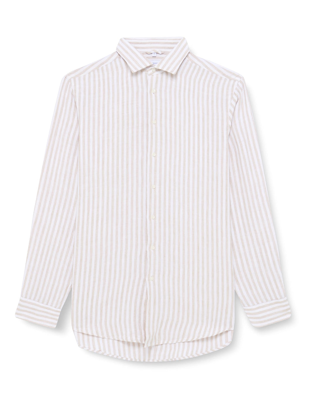 Seidensticker Herren Regular Fit Langarm Hemd Shirt 44 Beige, 44 Beige