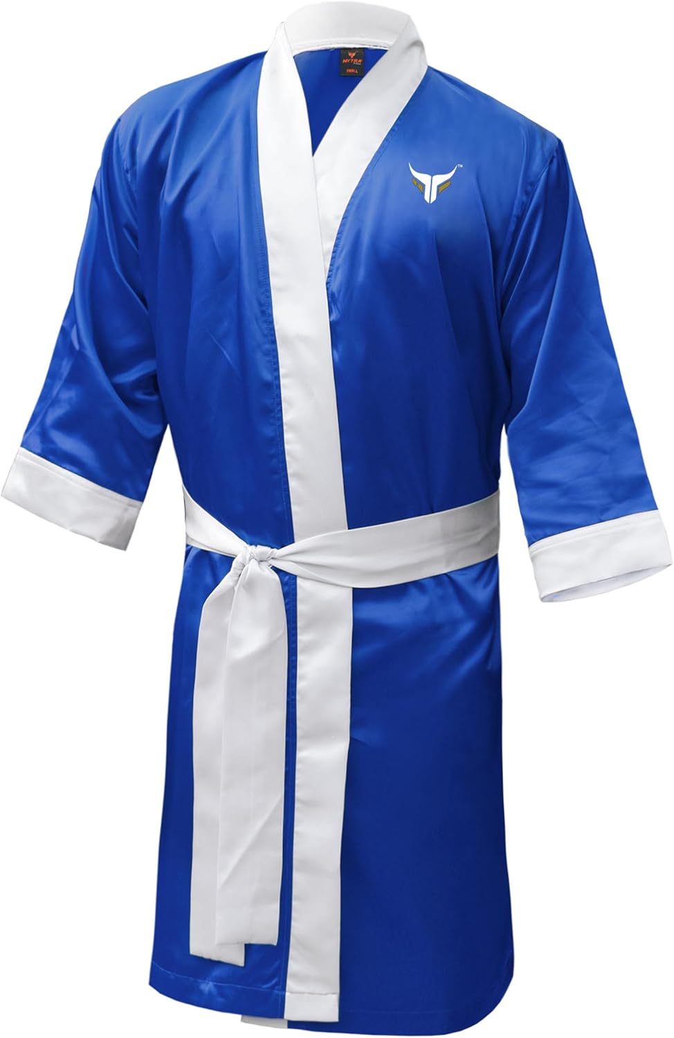 Mytra Fusion Boxing Robe Training Robe Personalized Muay Thai Gown, Blau