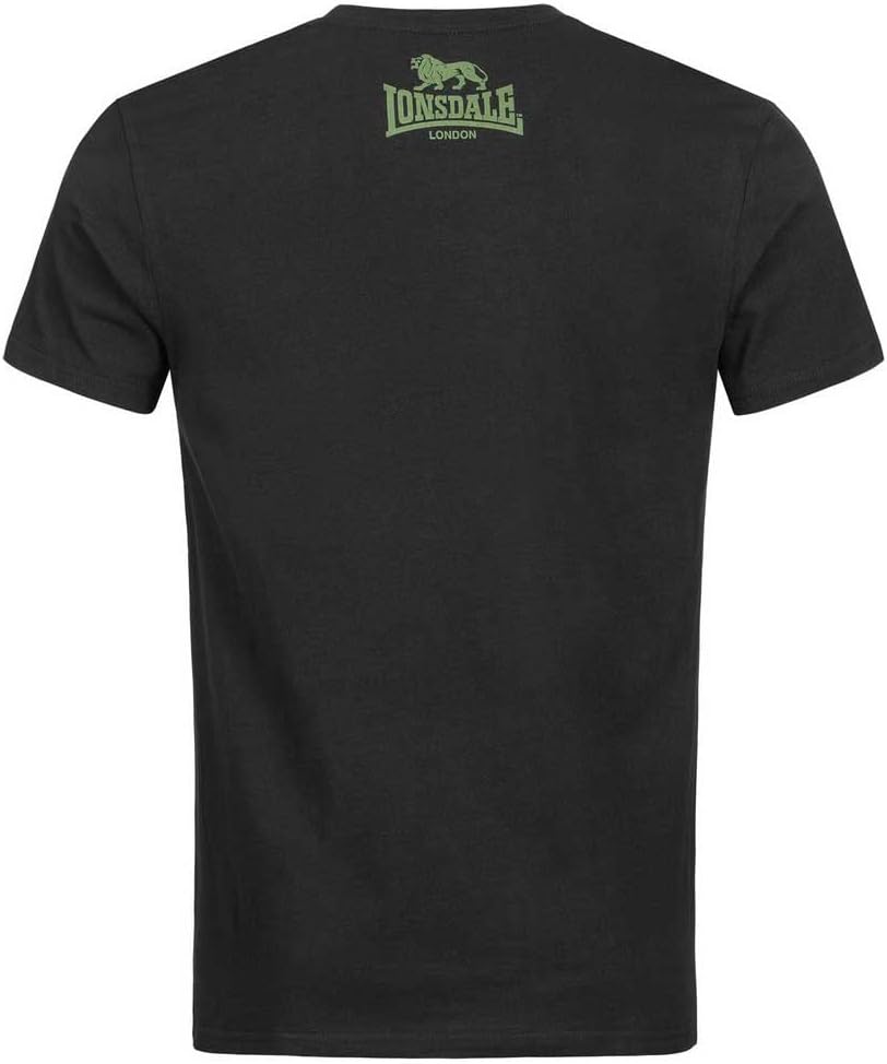 Lonsdale Herren T-Shirt Doppelpack Bangor Doppelpack M Black/Olive, M Black/Olive