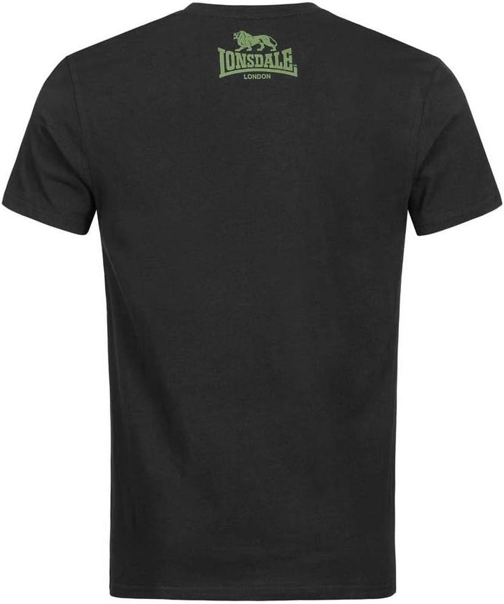 Lonsdale Herren T-Shirt Doppelpack Bangor Doppelpack M Black/Olive, M Black/Olive