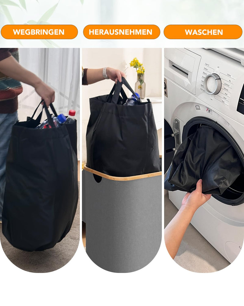 SOUTHGATE Pfandflaschen Sammelbehälter 2 Fächer, 170L Pfandbehälter, Leergut & Altglas Aufbewahrung