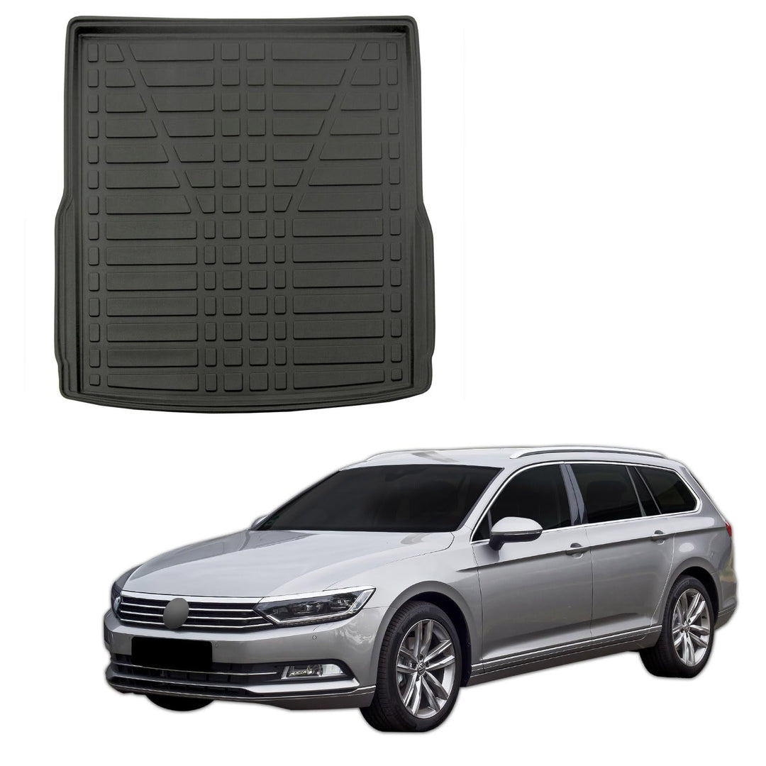 SCOUTT | Kofferraumwanne Laderaumwanne Kompatibel mit Passat B8 Kombi 2014-2023, mit Hoher Rand, Kof