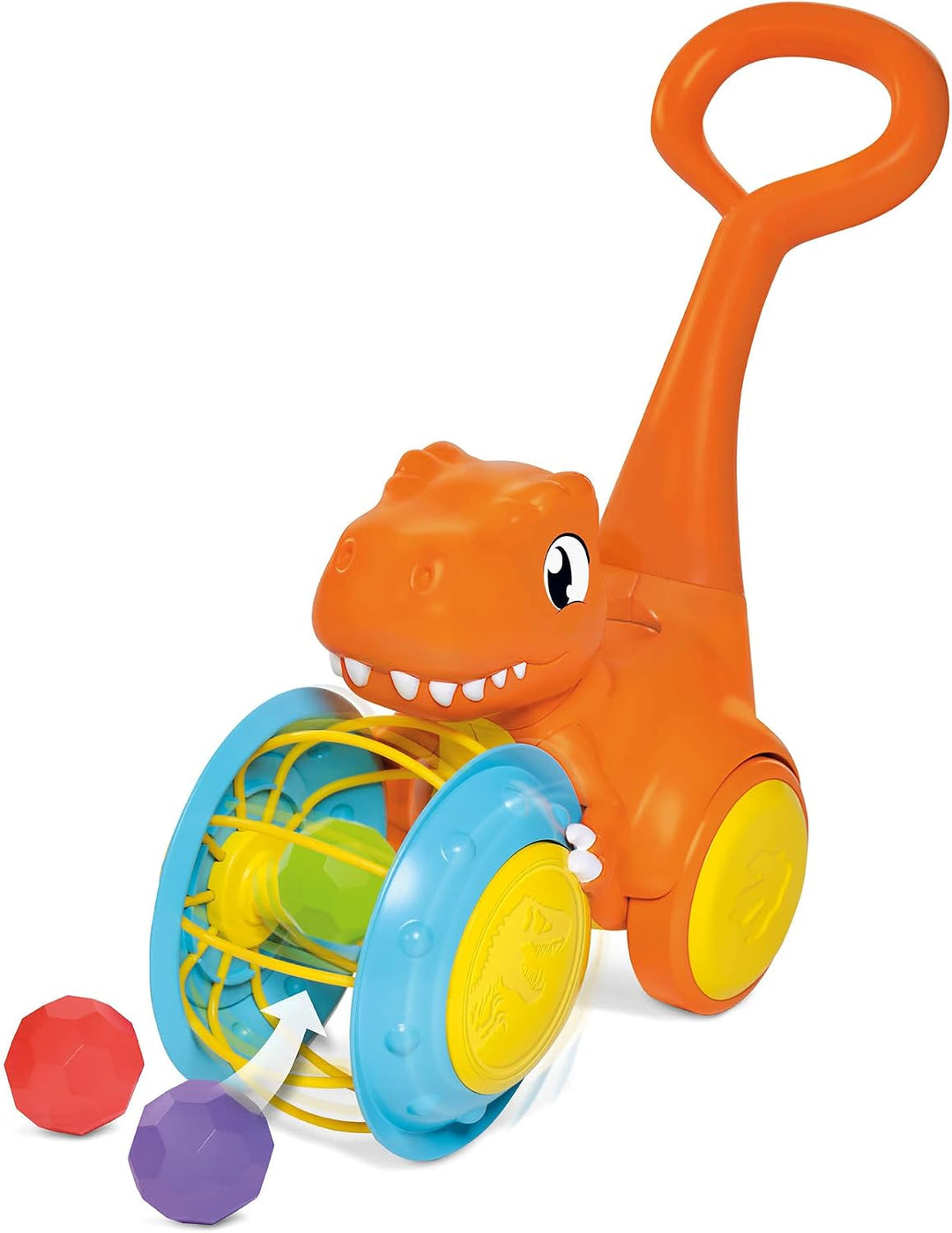 Toomies E73254 Tomy Pic &amp; Push T. Rex, Children, Jurassic World, Educational Push &amp; Go Vehicle, Colo