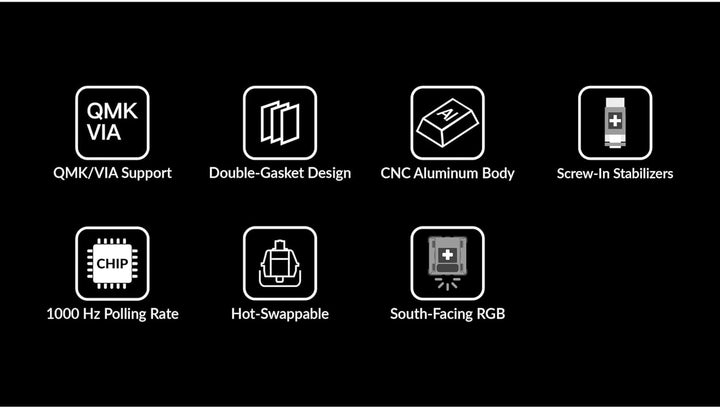 Key Q0+ Numpad Alu RGB Blue H Q0L-B3