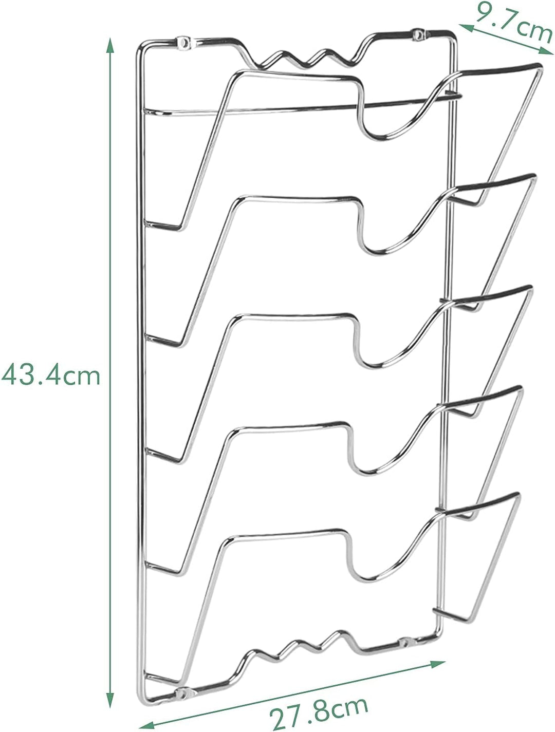 Vertikaler Topfdeckelhalter, Pfannendeckelregal für Küche, Praktischer Küchenorganizer, Aufbewahrung