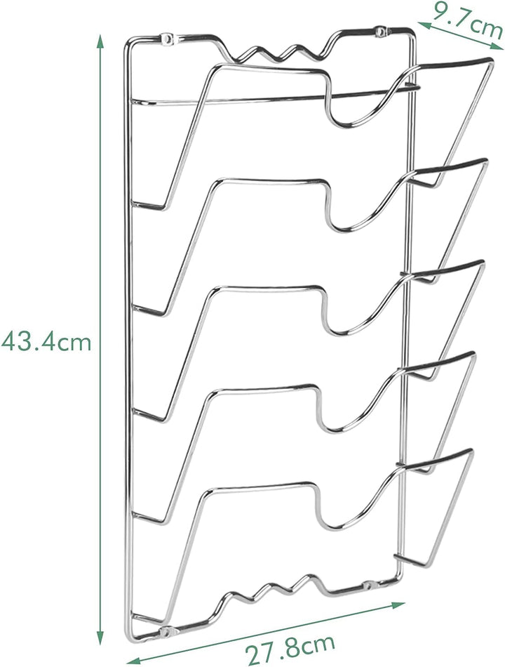 Vertikaler Topfdeckelhalter, Pfannendeckelregal für Küche, Praktischer Küchenorganizer, Aufbewahrung