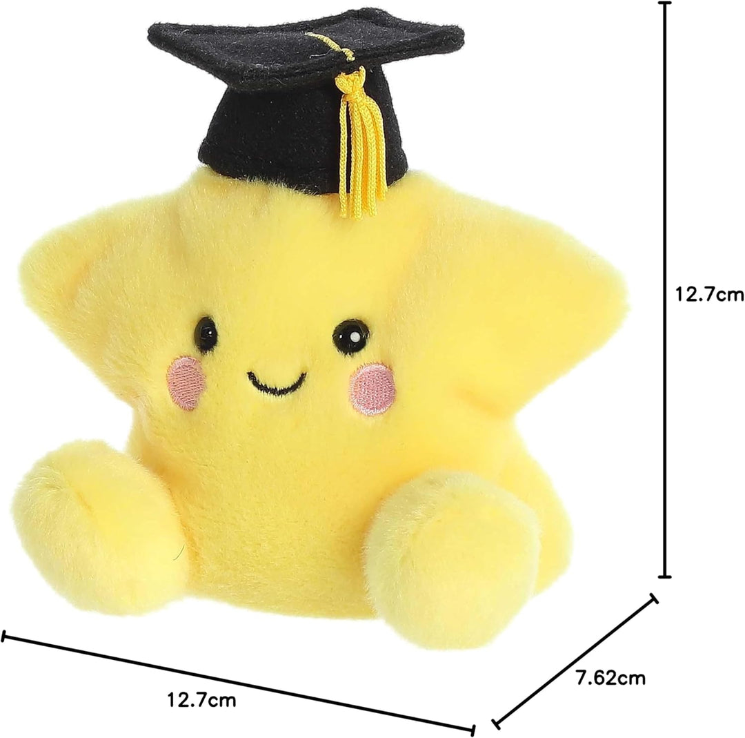 Aurora Adorable Palm Pals Magna Graduation Star Stofftier im Taschenformat Sammelspa Gelb 12,7 cm