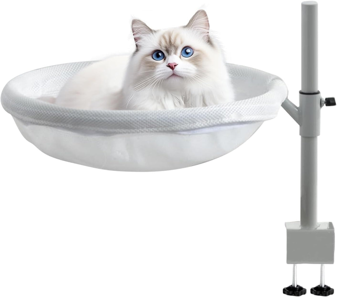 Katzenbett Schreibtischmontage - Katzen Schreibtisch Hängematte | 360° Drehbares Möbelstück Mit Abne