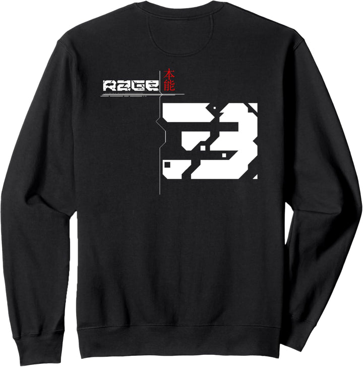 Rage (Instinct) 3 Techwear Front-/Rückenmotiv Sweatshirt