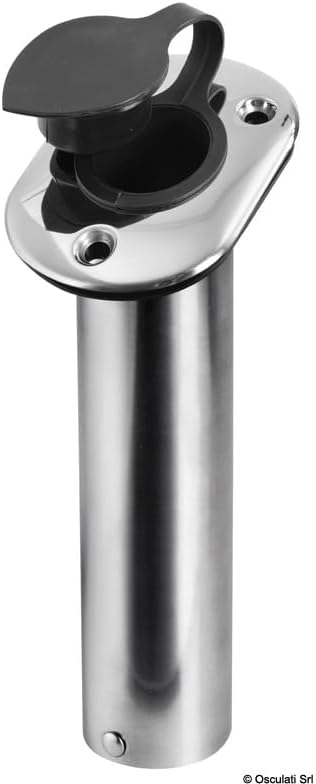 Osculati Angelrutenhalter z.Einbau aus VA-Stahl 42 mm 60°
