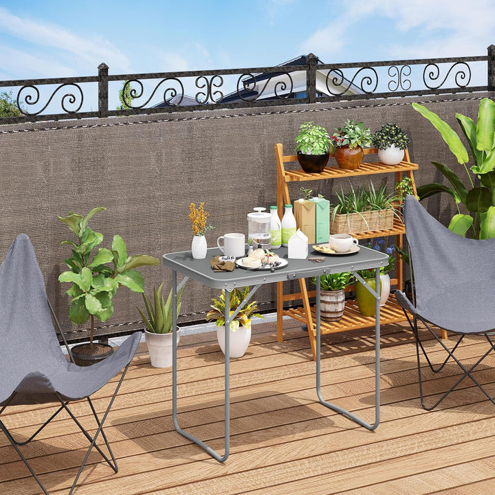 eSituro Campingtisch Klapptisch auf Balkon, Beistelltisch klappbarer Balkontisch, Faltbarer Tisch, G