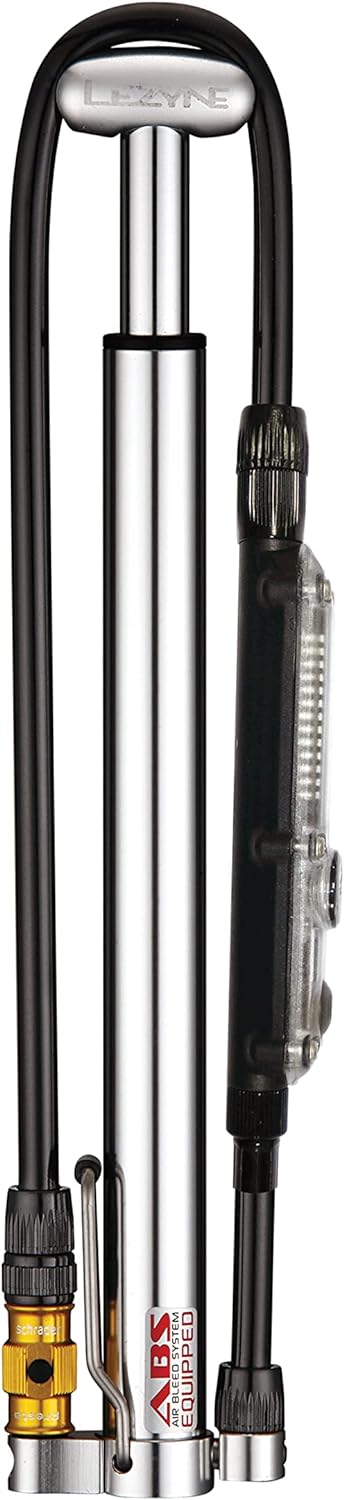 Lezyne Kompakt-Standpumpe Micro Floor Drive DIGITAL HPG silber, silber