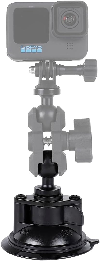 2,5 cm Kugel-Saugnapf-Basis mit selbstklebender Armaturenbrett-Montagescheibe, kompatibel mit RAM-Ha