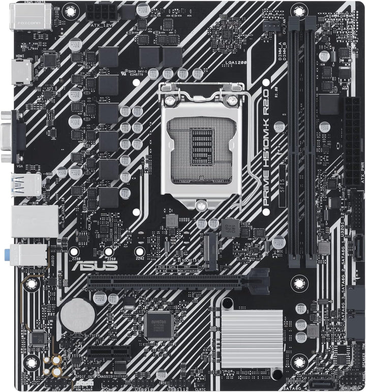 ASUS Prime H510M-K R2.0 Mainboard Sockel Intel LGA 1200 (Intel H470 Chipsatz, micro-ATX, DDR4 Speich